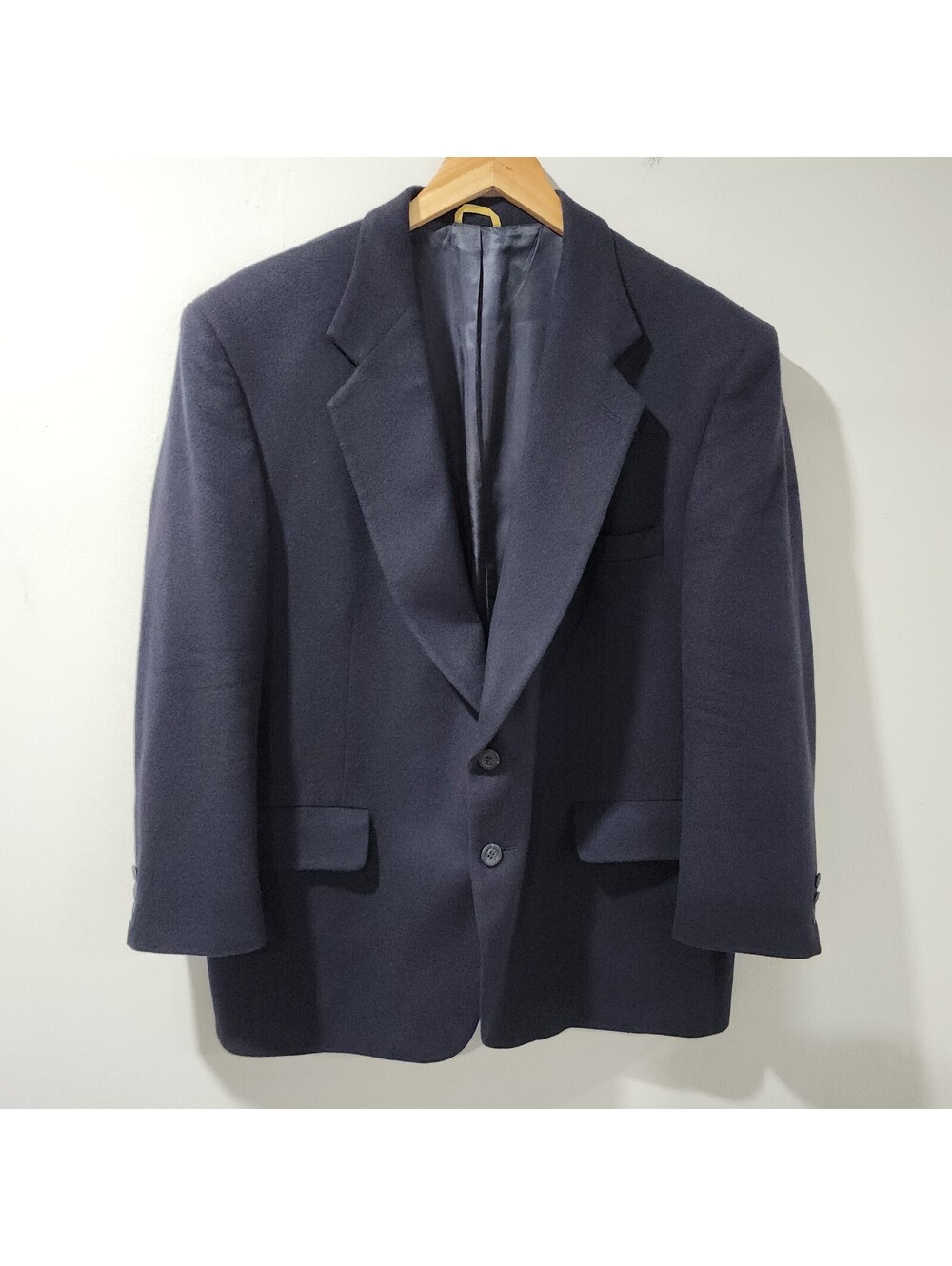 Vintage Sterling & Hunt Cashmere Wool Blazer Coat Union Made USA 46 Classic Work